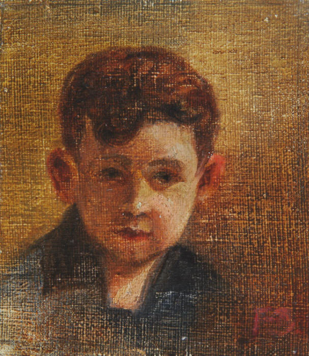 ritratto-del-figlio-1927-olio-su-cartone-telato-13x14